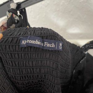 Abercrombie & Fitch floral Tie-Strap Corset Midi Dress